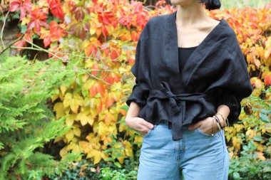 Bluzka / kimono czarne